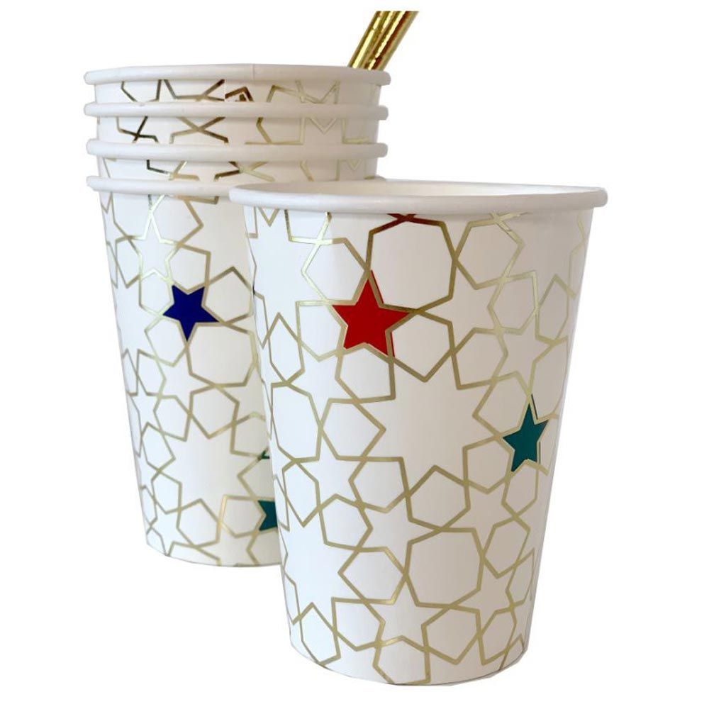 Party Camel Pack of 12 Star Pattern Cups