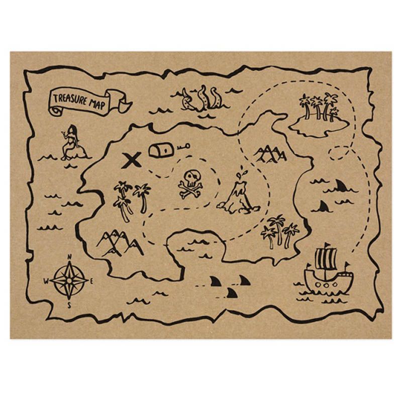 Party Deco - Pirates Party Paper Placemats