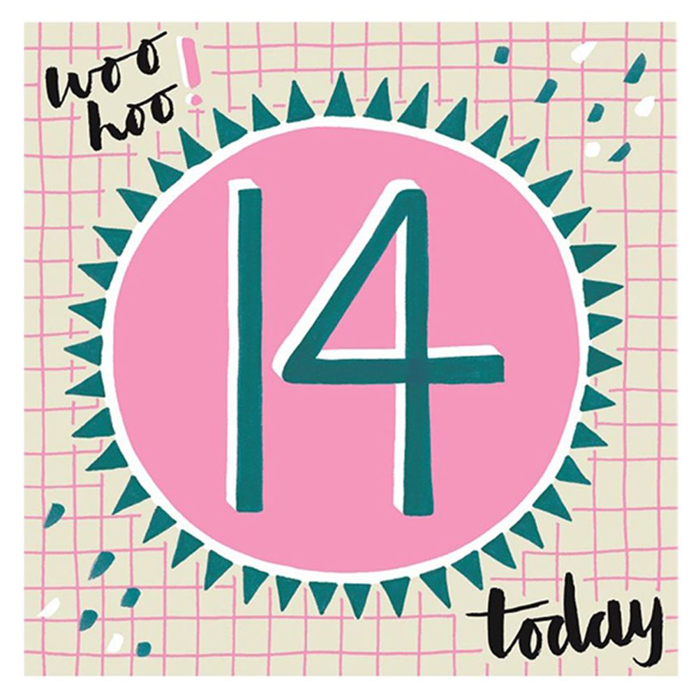 Rachel Ellen - Woo Hoo! 14 Today Greeting Card