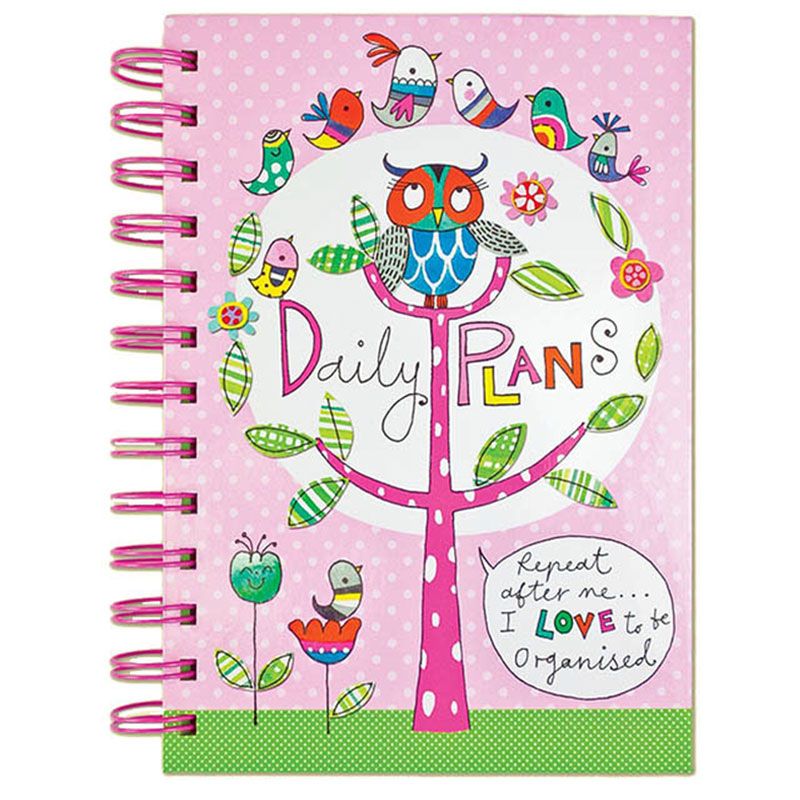 Rachel Ellen Designs - Daily Plans Tabbed Journal - Pink