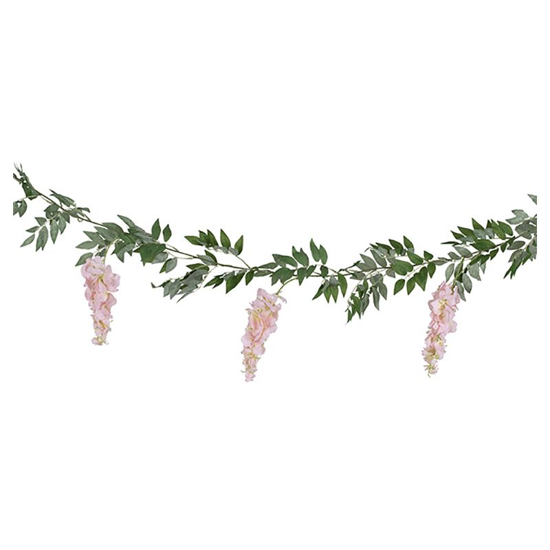 Ginger Ray - Blush Pink And Green Wisteria Foliage Garland