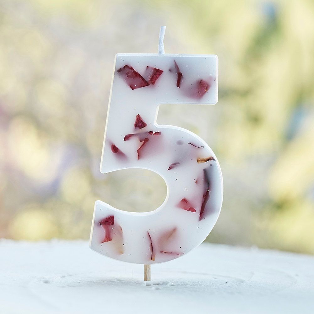 Ginger Ray - Pressed Petal Number 5 Candle