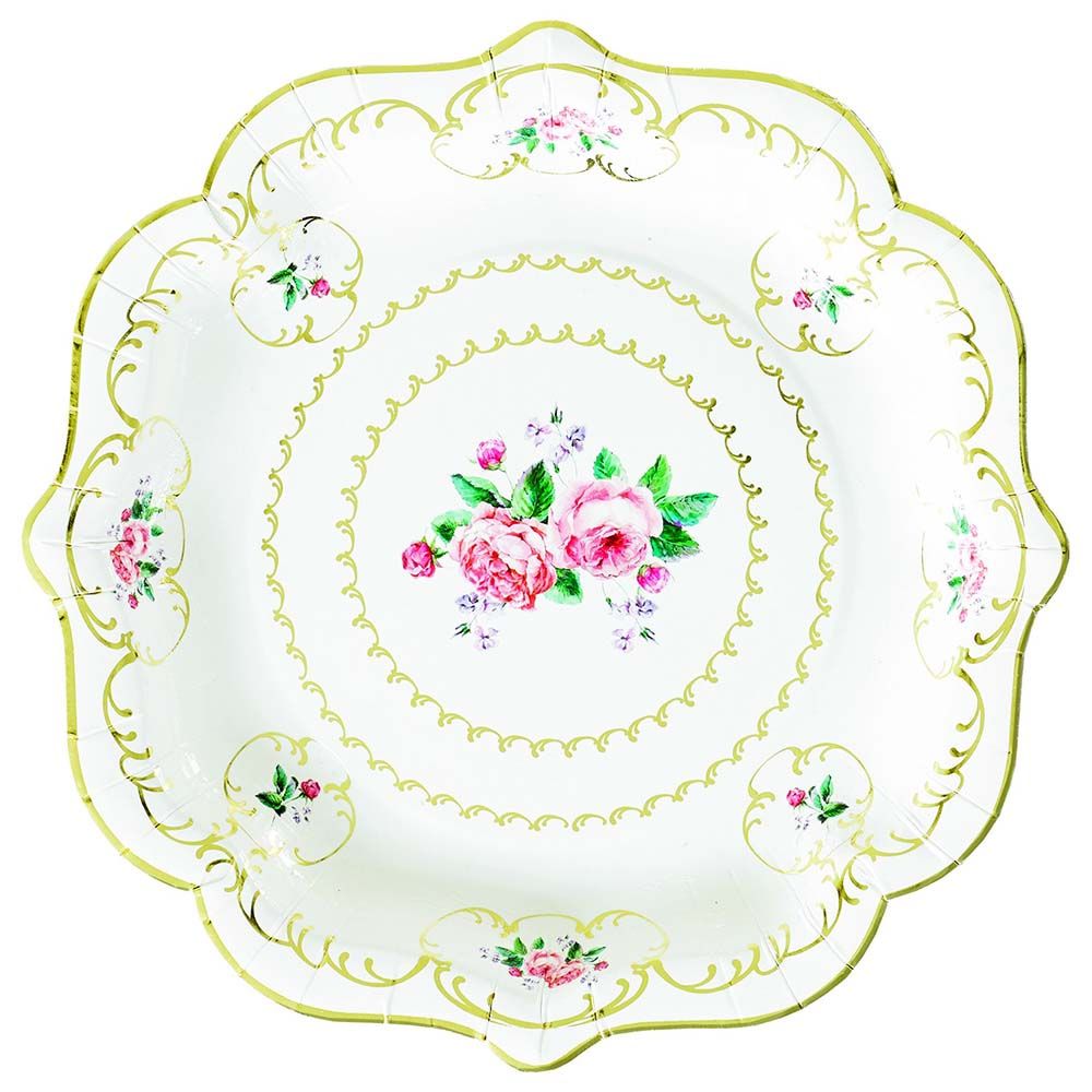 Talking Tables Truly Chintz Medium Plate White