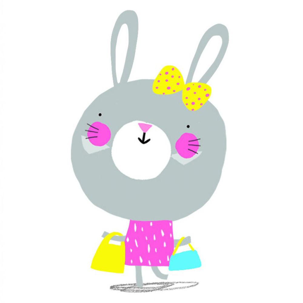 Rachel Ellen designs - Tutti Frutti Shopping Bunny