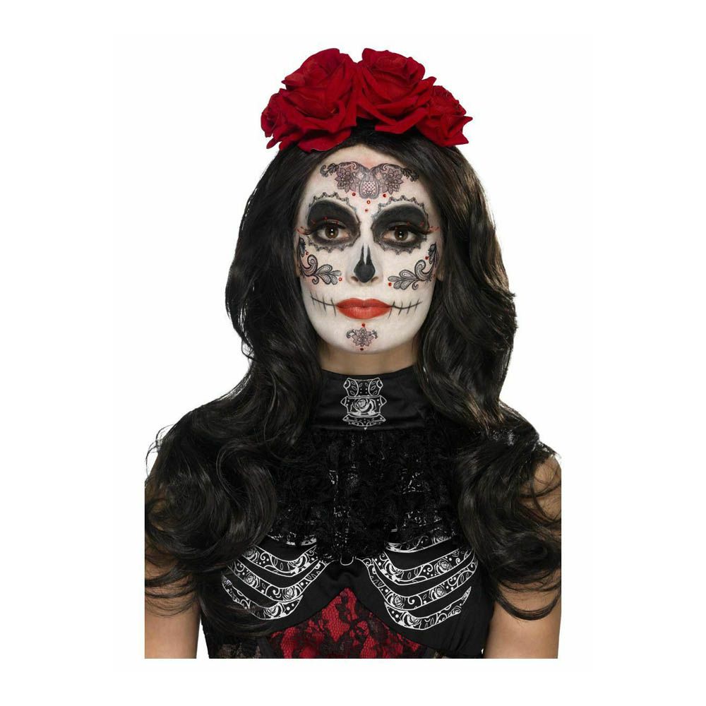 Smiffys - Day Of The Dead Glamour Make - Up Kit For Women