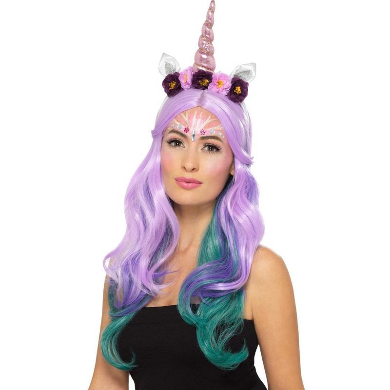 Smiffys - Unicorn Cosmetic Kit Aqua Multi-Coloured