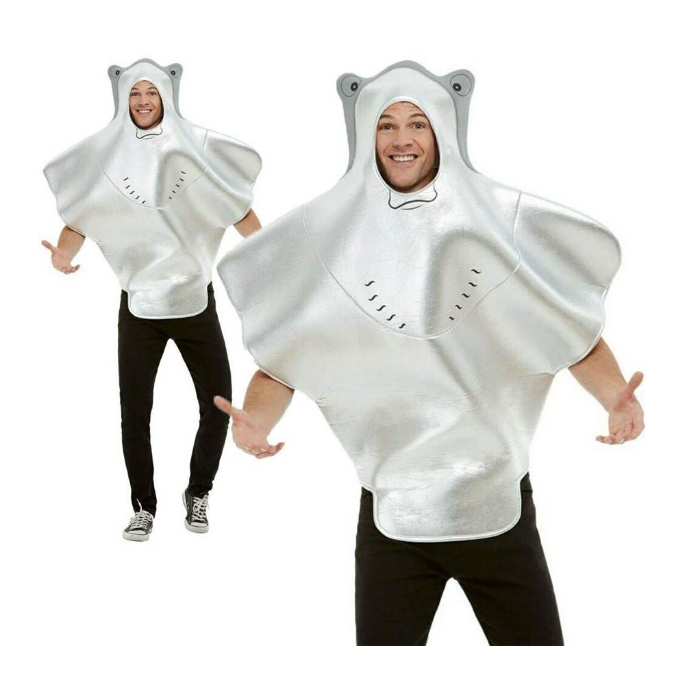 Smiffys - Stingray Hooded Tabard Costume - Grey