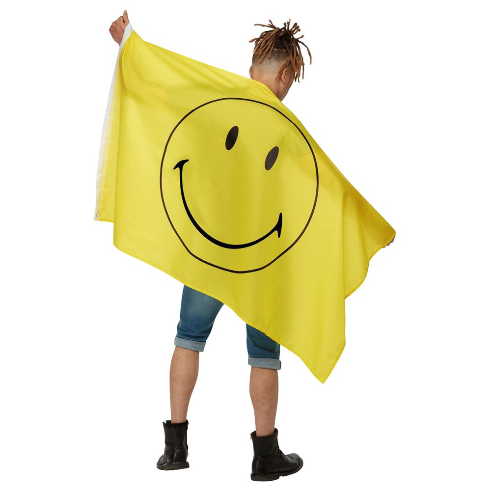 Smiffys - Smiley Large Yellow Flag