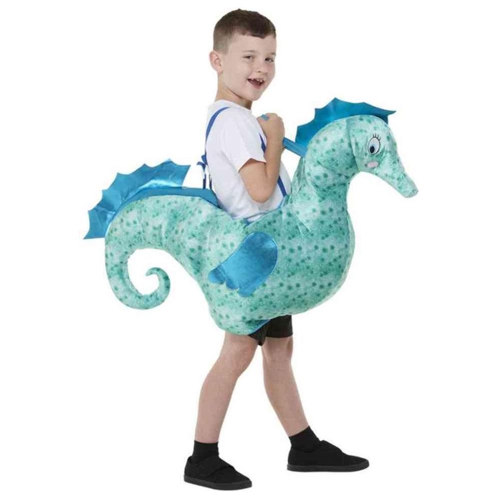 Smiffys - Ride-In Seahorse Child Costume - Blue