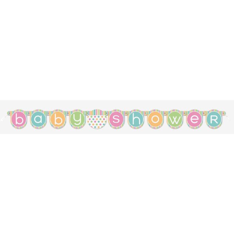 Unique - Pastel Baby Shower Jointed Banner