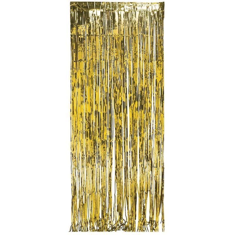 Creative Converting - Foil Door Curtains 8ft X 3ft Gold