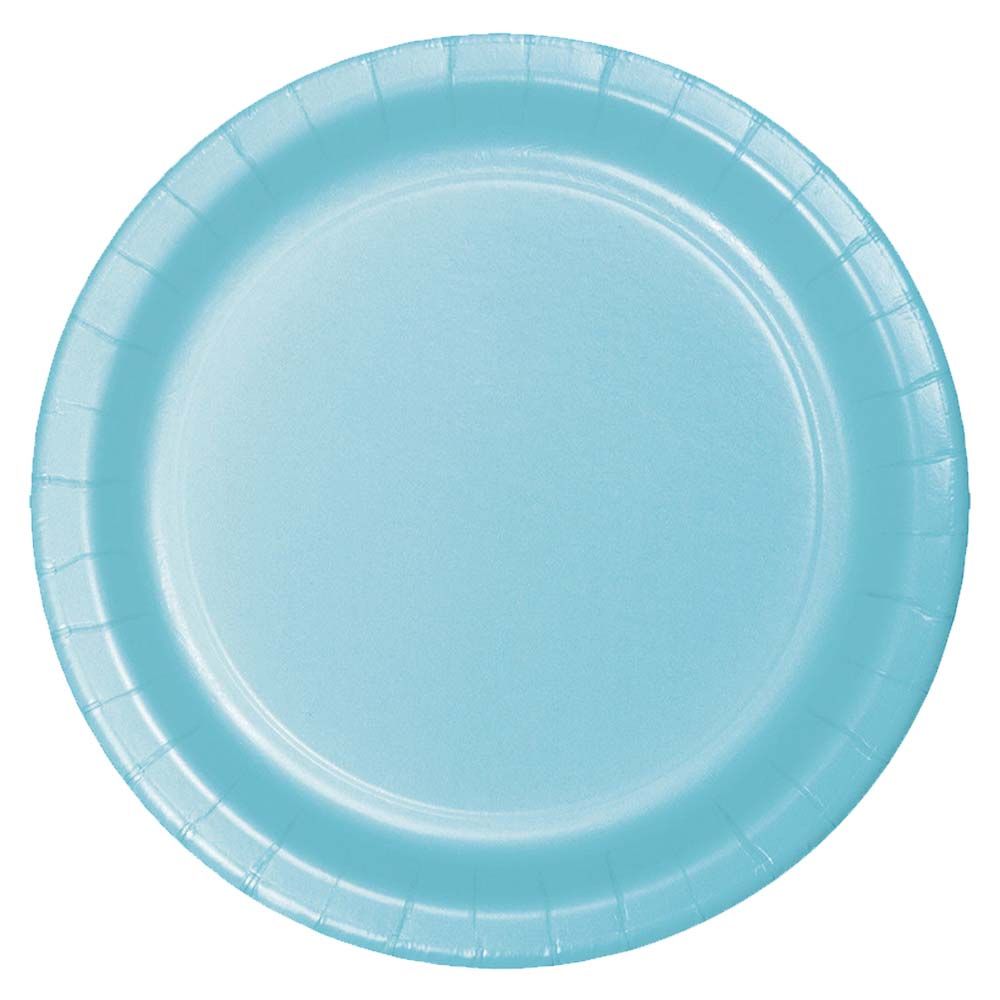 Party Zone - Round Dinner Plates 10" 24pcs - Pastel Blue