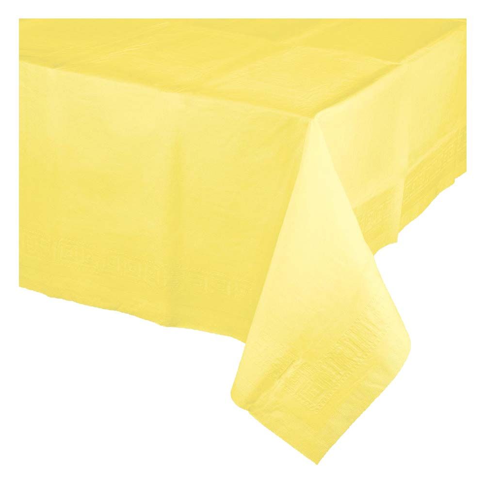 Party Zone - Plastic Lined Table Cover - Mimosa