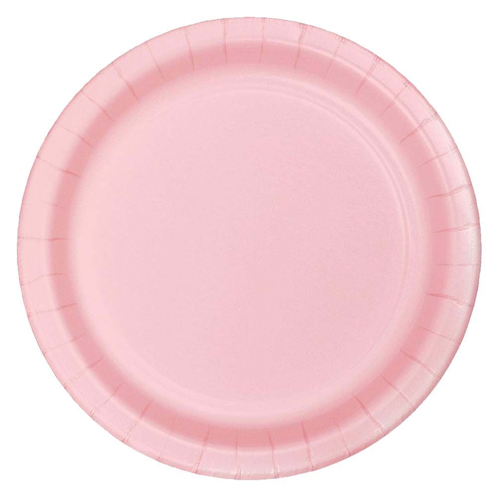 Party Zone - Round Luncheon Plates 10" 24pcs - Classic Pink