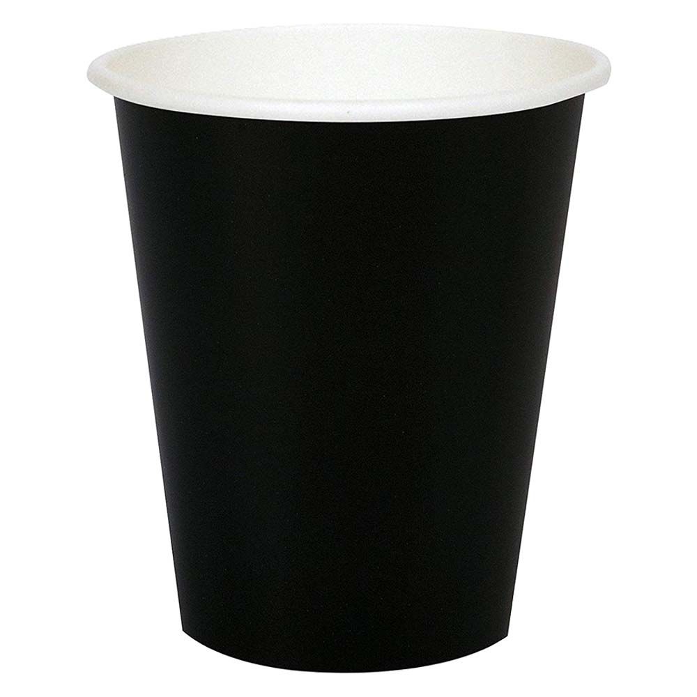 Party Zone - Touch of Color Cups 9oz 24pcs - Black