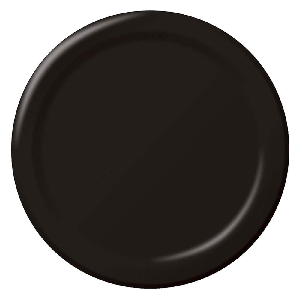 Party Zone - Round Luncheon Plates 7" 24pcs - Black Velvet