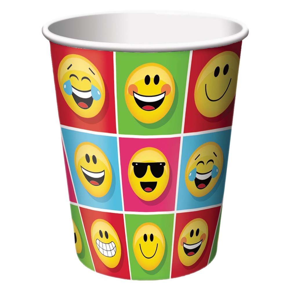 Party Zone - Emojions Hot & Cold Cups 9oz 8pcs