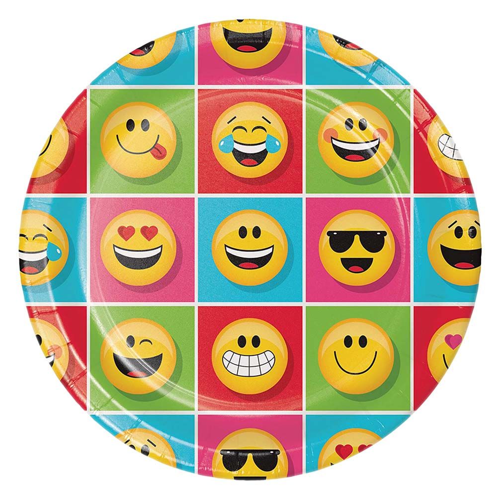 Party Zone - Emojions Dinner Plates 9" 8pcs