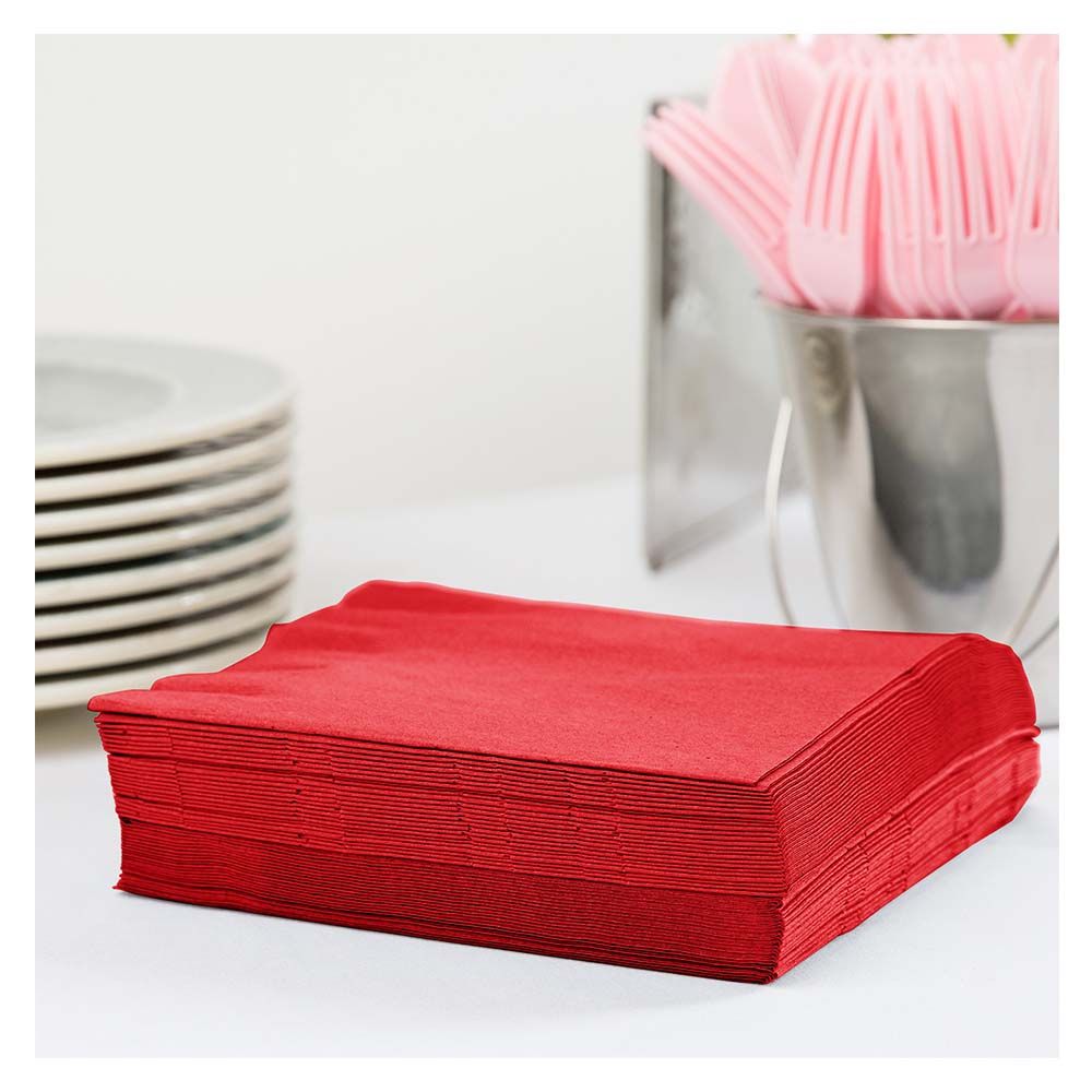 Party Zone - Luncheon Napkins 50pcs - Classic Red