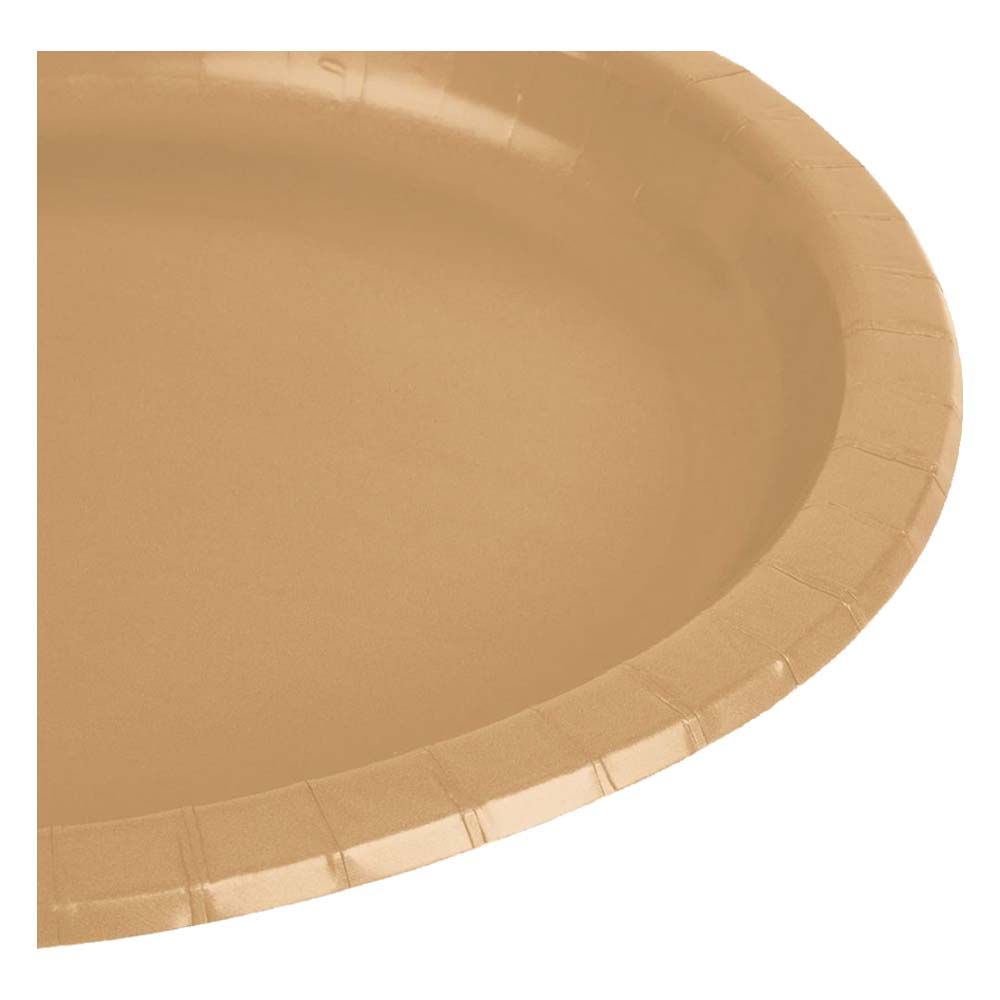 Party Zone - Round Luncheon Plate 24pcs 10" - Gold