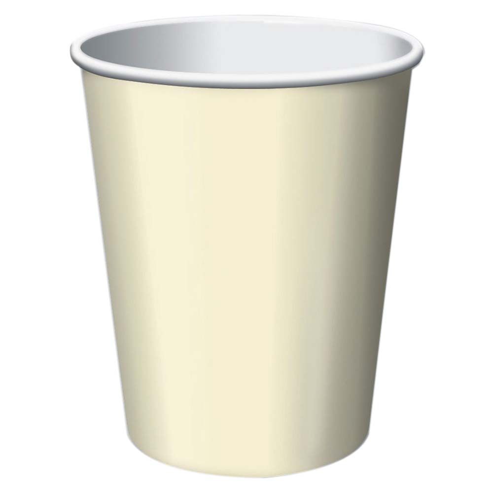 Party Zone - Touch of Color Cup 24pcs 9oz - Ivory