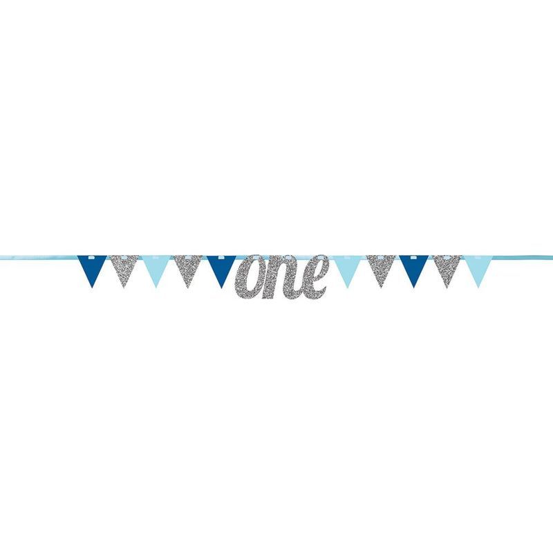 Creative Converting - 1st Bday Blue One Banner 8X9ft 1pcs