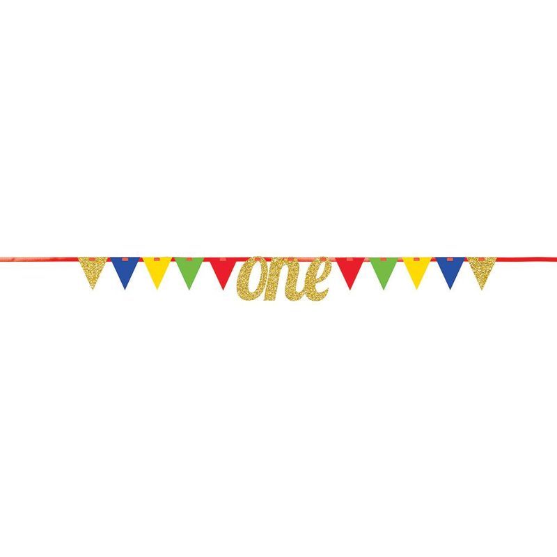 Creative Converting - 1st Bday Muliticolor One Banner 1pcs