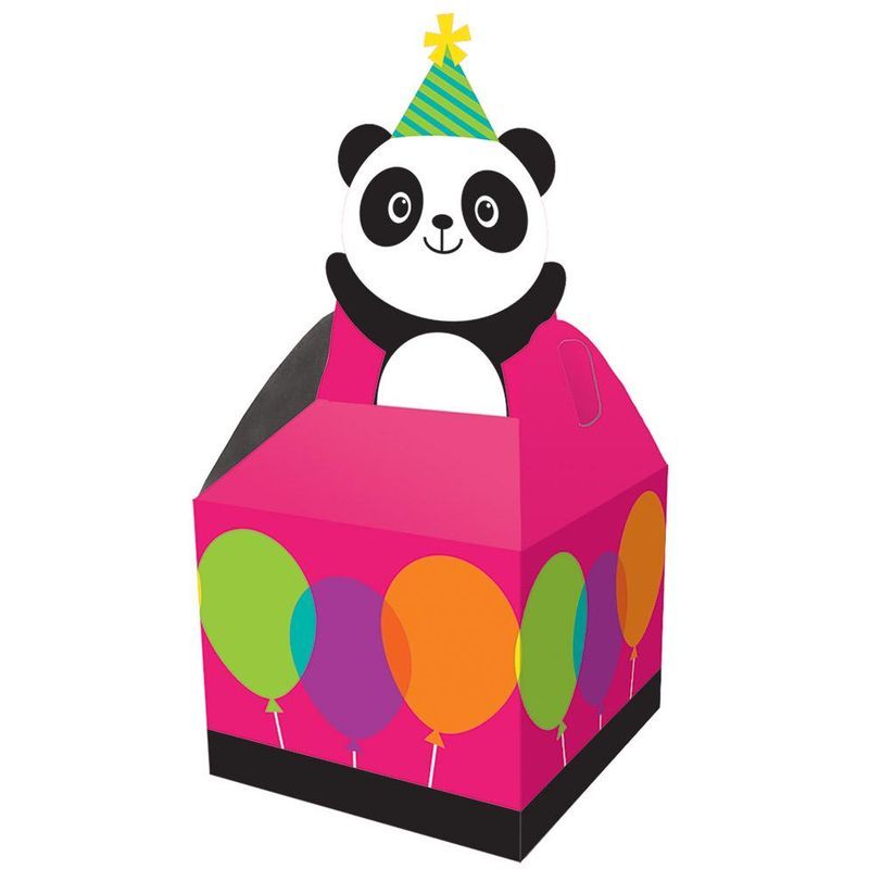 Creative Converting Panda MoniumFavour Box 9.15inX3.5in 8pcs