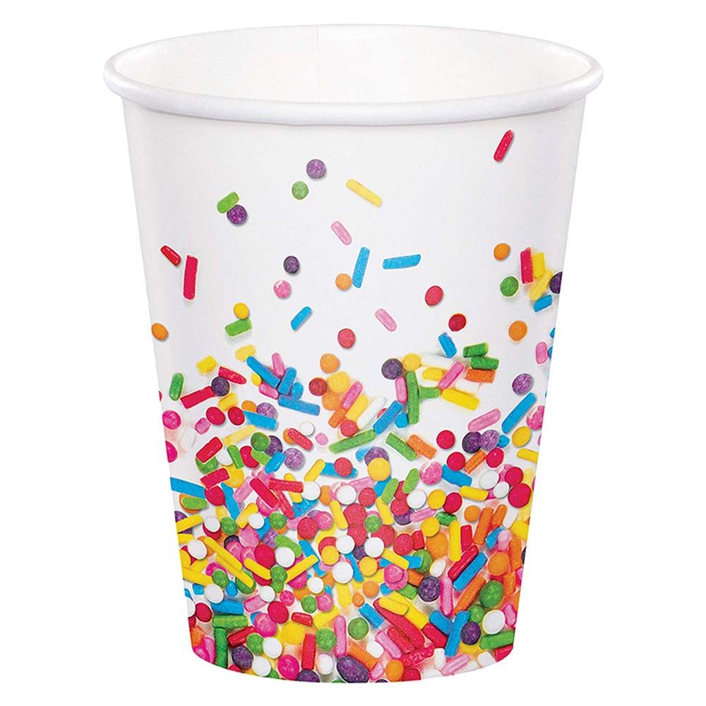 Party Zone - Sprinkles Hot-Cups 9oz 8pcs