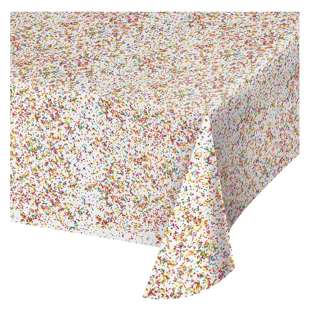 Party Zone - Sprinkles Border Print Plastic Table Cover