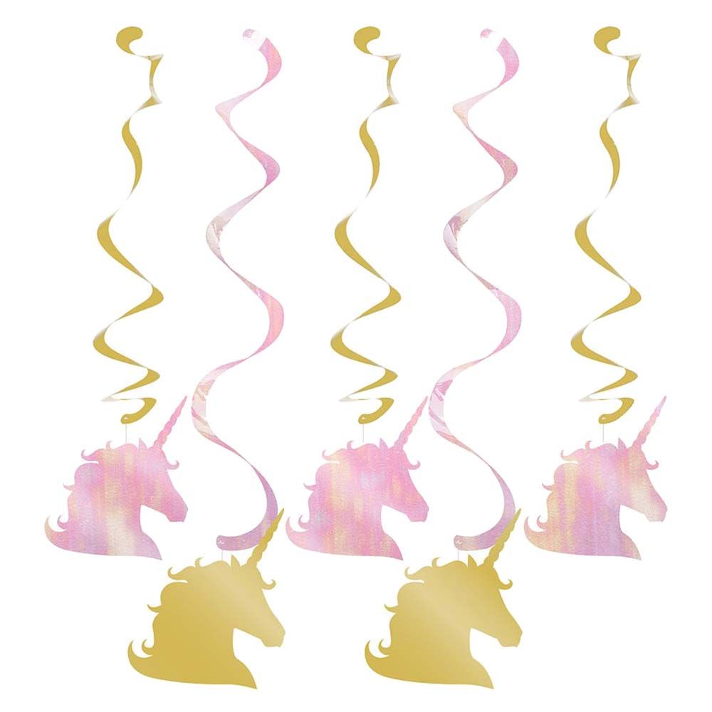 Party Zone - Unicorn Sparkle Dizzy Danglers 5pcs