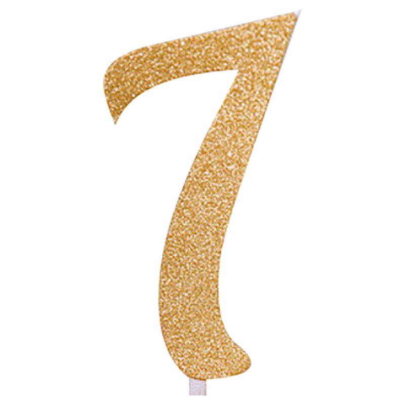 Creative Converting - Cake Topper Gold Glitter #7