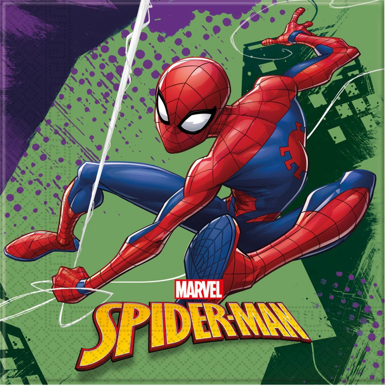 Procos - Spiderman Team Up Paper NaPackins 20Pcs - Red