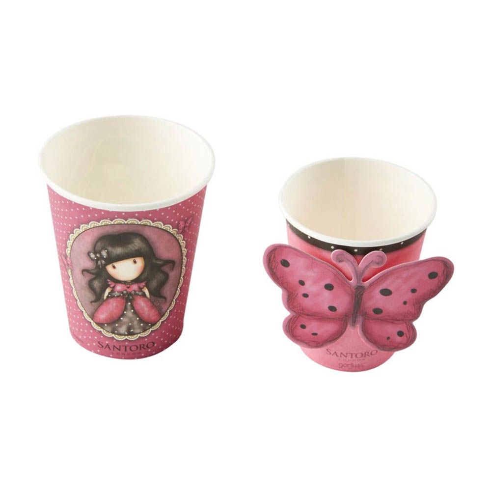 Smiffys - Santoro Ladybird Paper Cups 9 Oz - Pack of 8 - Pink