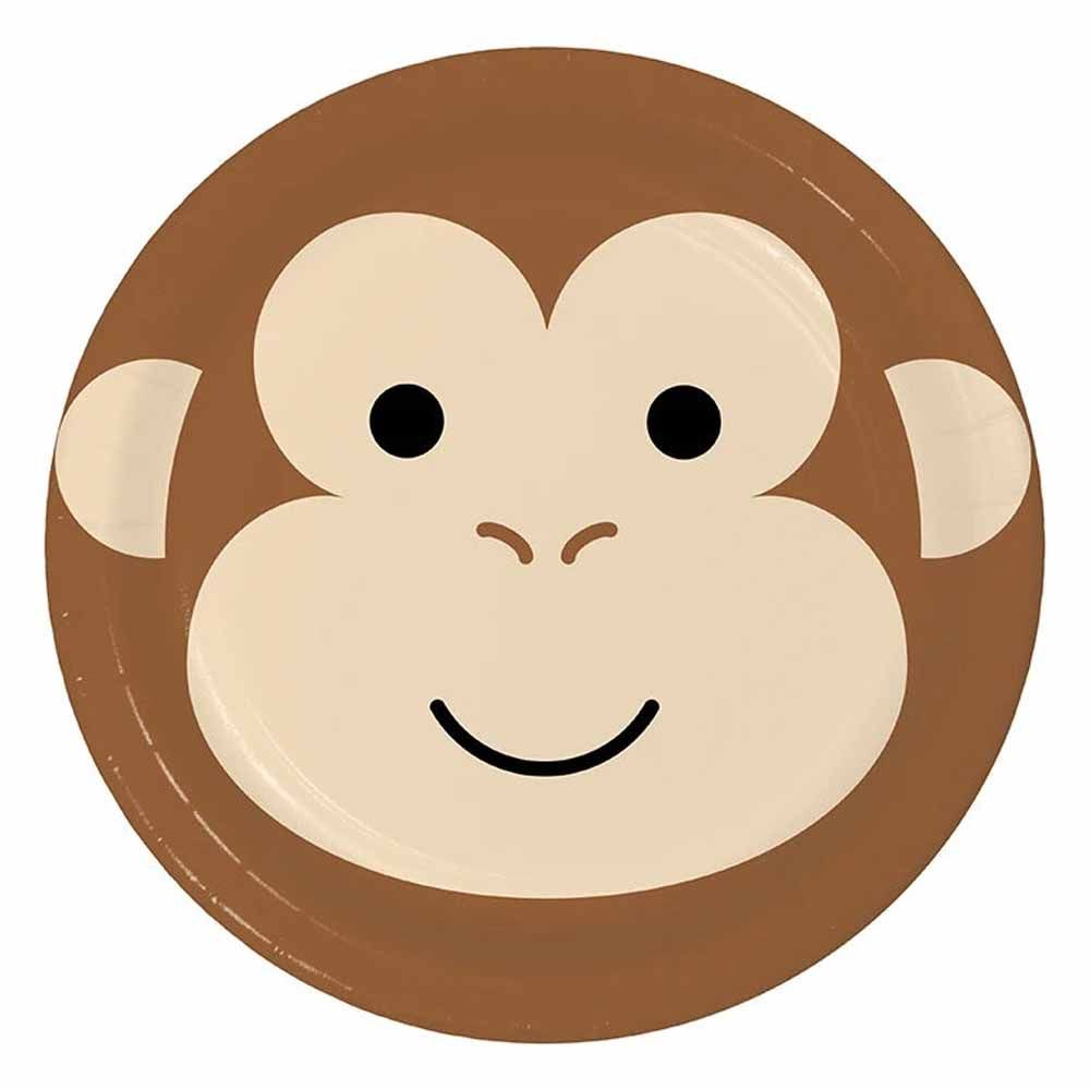 Creative Converting - Monkey Face Paper Plate 8.75 Inch Pack of 8