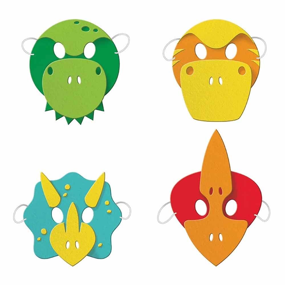 Creative Converting - Dinosaur Foam Masks For Child - Pack of 4