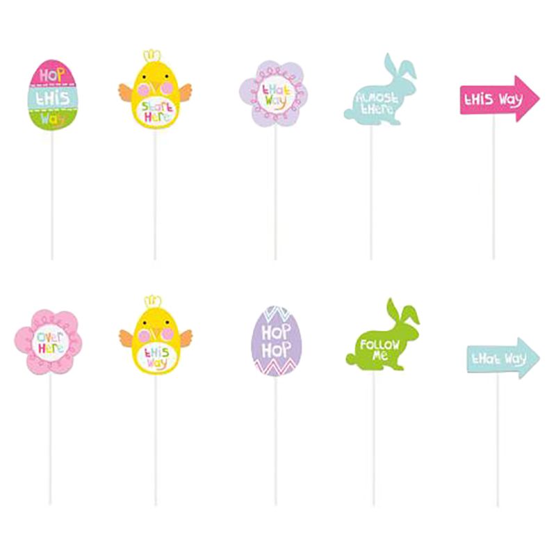 Unique - Easter Egg Hunt Clue Signs Pack Of 10