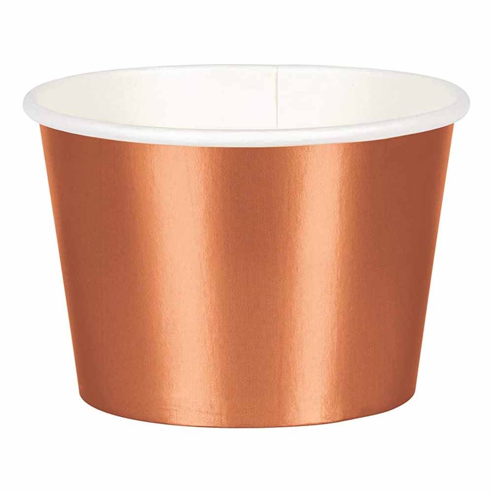 Creative Converting - Foil Treat Cups Pack of 8 - Rose Gold