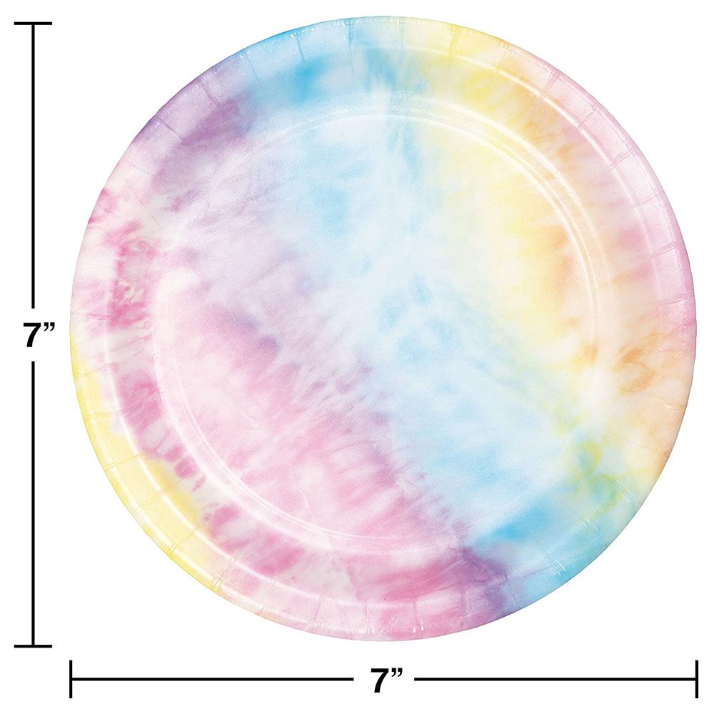 Creative Converting - Tie Dye Party Luncheon Plates 8Pcs