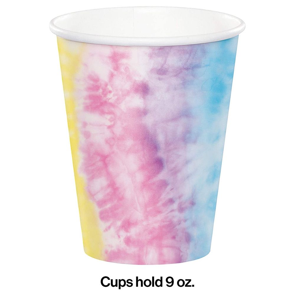 Creative Converting - Tie Dye Party Hot & Cold Cup 8Pcs