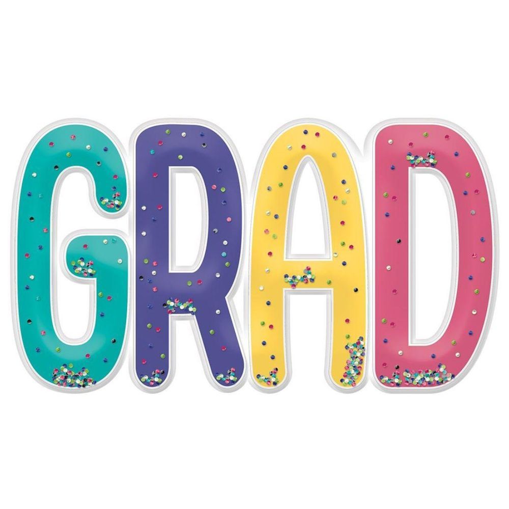 Amscan - Yay Grad Jumbo Confetti Photo Prop