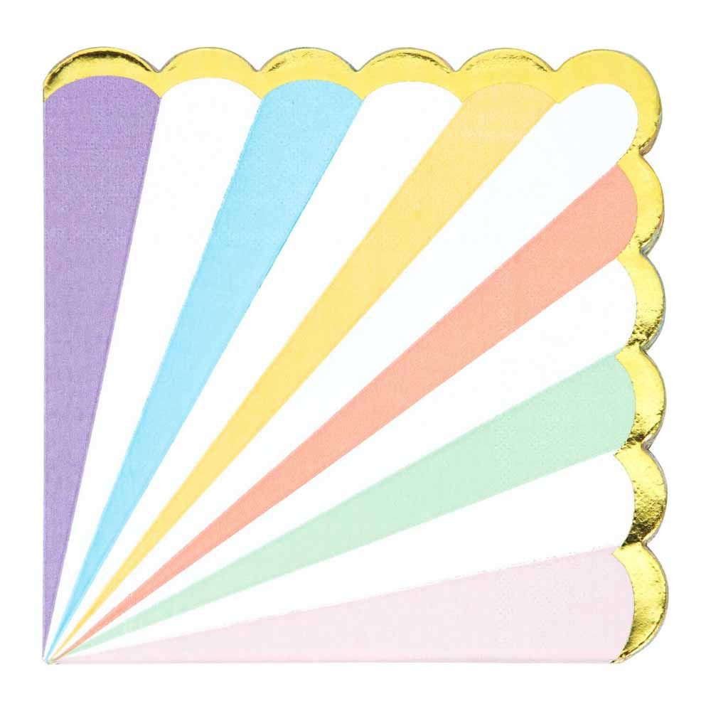 Creative Converting - Pastel Celebrations Foil Napkins Pack of 16