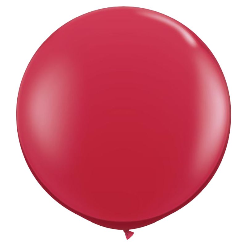 Qualatex - Ruby Red 3ft Latex Balloons 2pcs