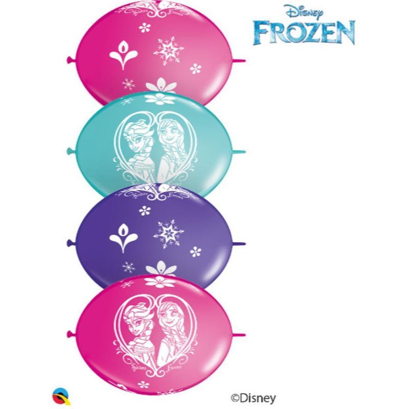 Qualatex Disney Frozen Party Banner Balloons Qlink 10pcs