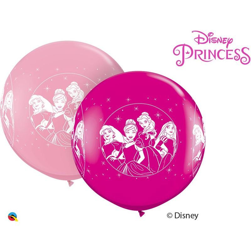 Qualatex 3Ft Pink & Wild Berry Dn Princesses Balloon 02pcs