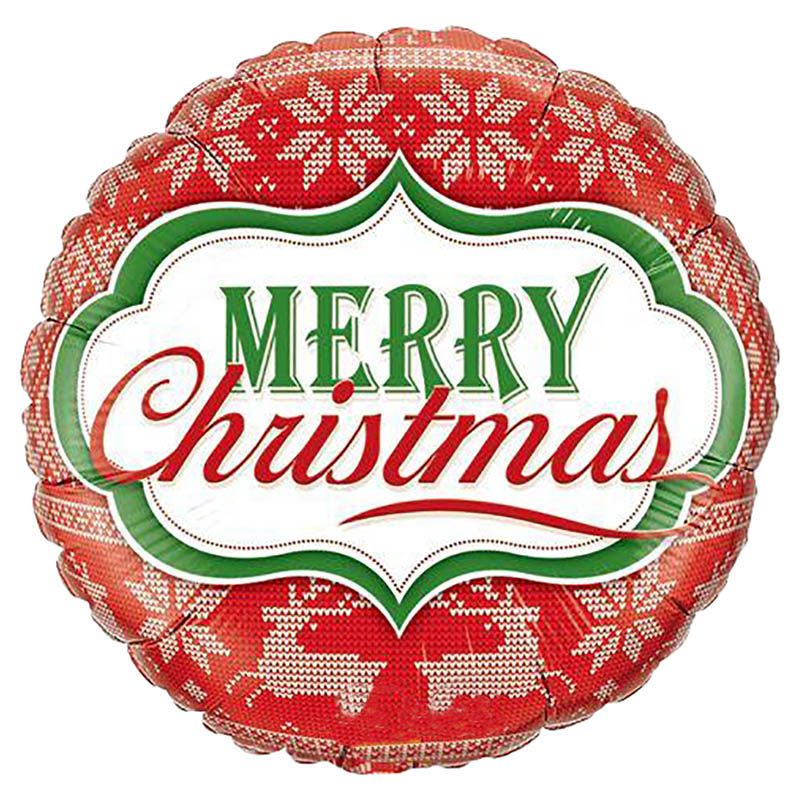 Qualatex - Merry Christmas Nordic Pattern Foil