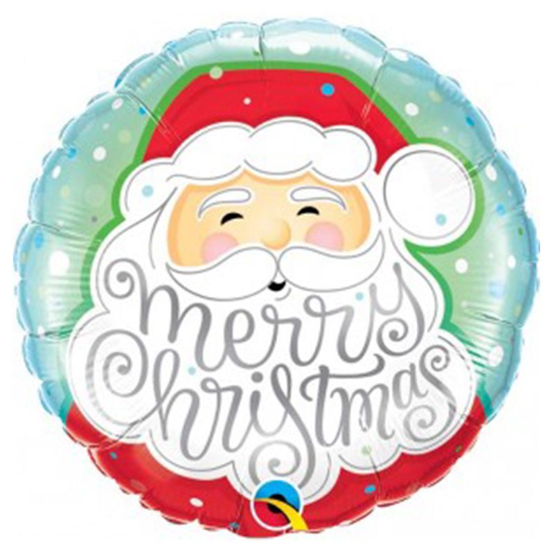 Party Zone - Merry Christmas Santa Foil Balloon