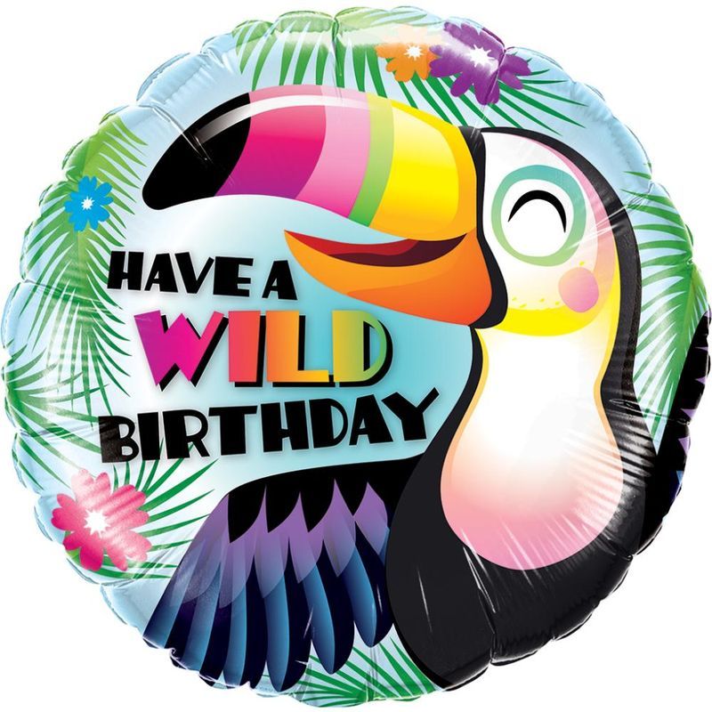 كوالاتيكس - بالون فويل - Have A Wild Birthday - 18 انش