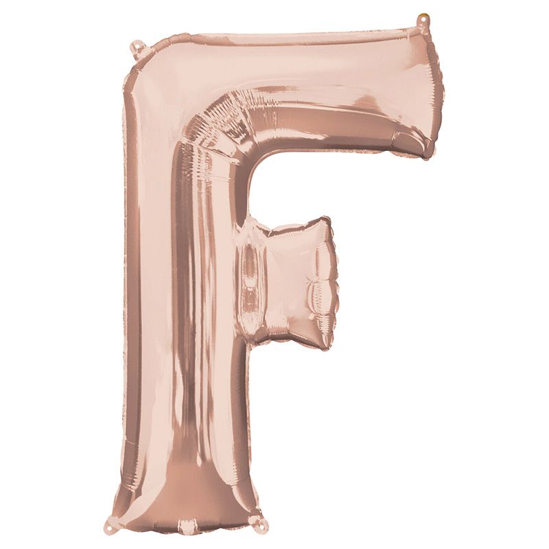 Anagram - Letter F Rose Gold Foil Balloon 40