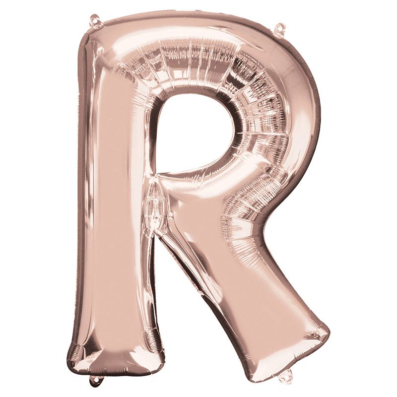 Anagram - Letter R Rose Gold Foil Balloon 40